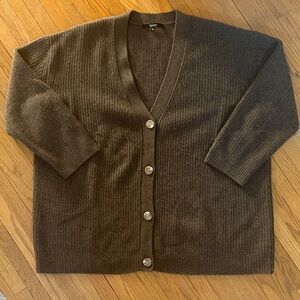 Quince cashmere fisherman cardigan